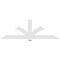 Ekena Millwork Redmond Architectural Grade PVC Gable Bracket, 96"W x 32"H x 2"D x 6"F, 8/12 Pitch GBP096X32X0206RED00 - alternate 3